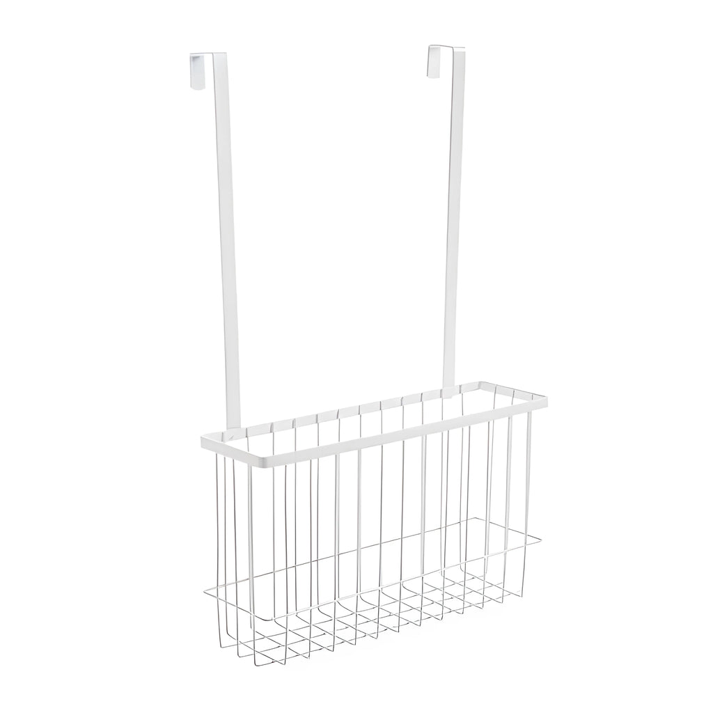 Nordic style metal kitchen hanging shelf in black mounted on wall with spices