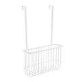 Nordic style metal kitchen hanging shelf in black mounted on wall with spices