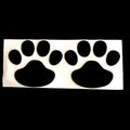 PVC hand-shaped brush car sticker with dog footprints pattern in black, silver, red, or gold.
