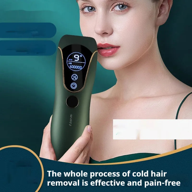Freezing point hair removal device in Sundial colours white green pink for whole body face leg private part use