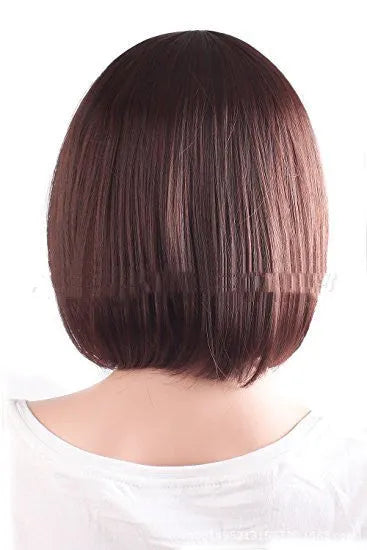 Short hair wig for women in natural colour, high-temperature fibre, realistic fashion style