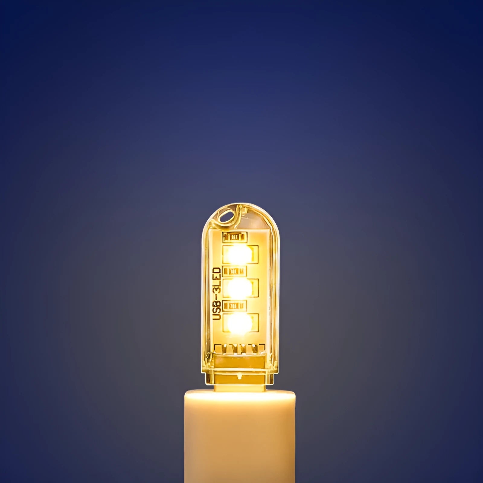 Compact USB-powered baby night light with white and warm light settings