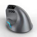 Gray self-charging Bluetooth dual-mode vertical mouse for laptop