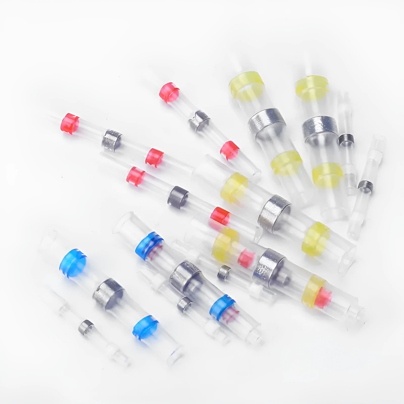 Heat shrink solder ring terminal connector for waterproof electrical wiring in multiple colour options