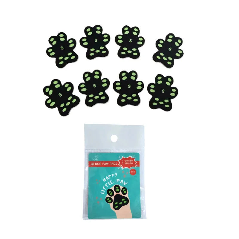 Breathable invisible claw pad for dog walking made from silicone cloth, 8 pieces per bag