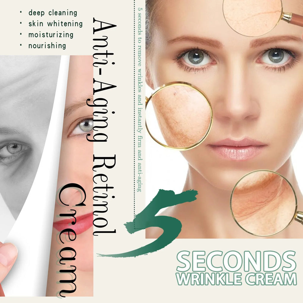 Anti-aging anti-wrinkle face cream in a 30g jar with hydrating formula for fading wrinkles