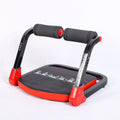 Mini multifunctional abdominal fitness device shown in red and sky blue colour options.