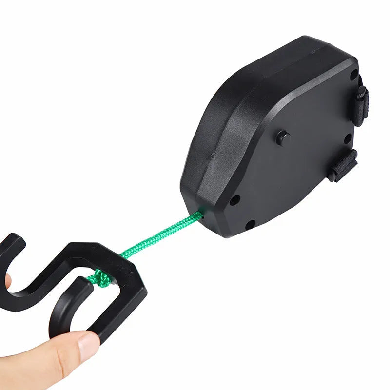 Black plastic and resin bicycle trailer traction rope for child trailers