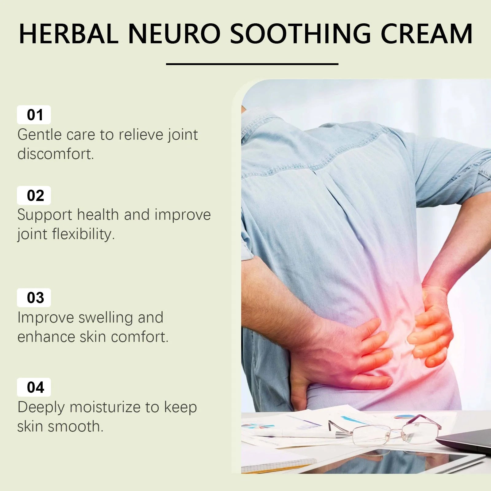 100g container of external body care cream with arnica, pepper, and mugwort root ingredients.