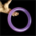 Natural jade bracelet with polished floating flower pattern and auspicious cloud motif, available in multiple colours and sizes