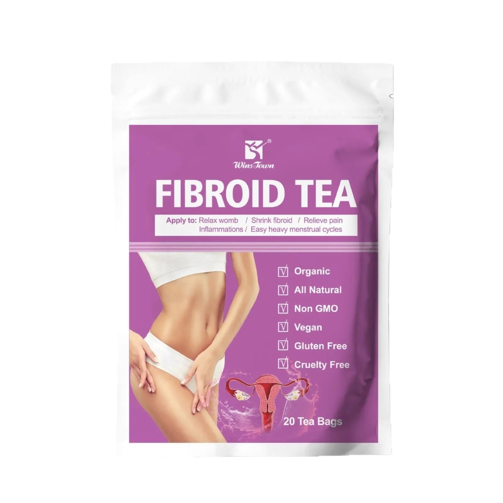 C83 Winstown Fibroid Tea bag single serving cold extract herbal tea with sugar