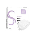 Four nano microneedle skincare patches in a pack, featuring ginger and mugwort root extracts.