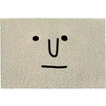 Cartoon Mr Big Nose geometric pattern PVC home floor mat in square shape
