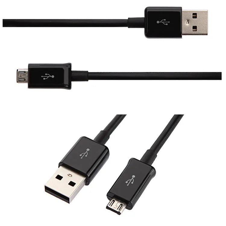 Black Micro USB universal data cable 1m for Android phones and tablets