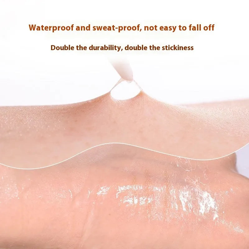 Double eyelid stickers roll with 120 transparent traceless lace strips for invisible eyelid crease