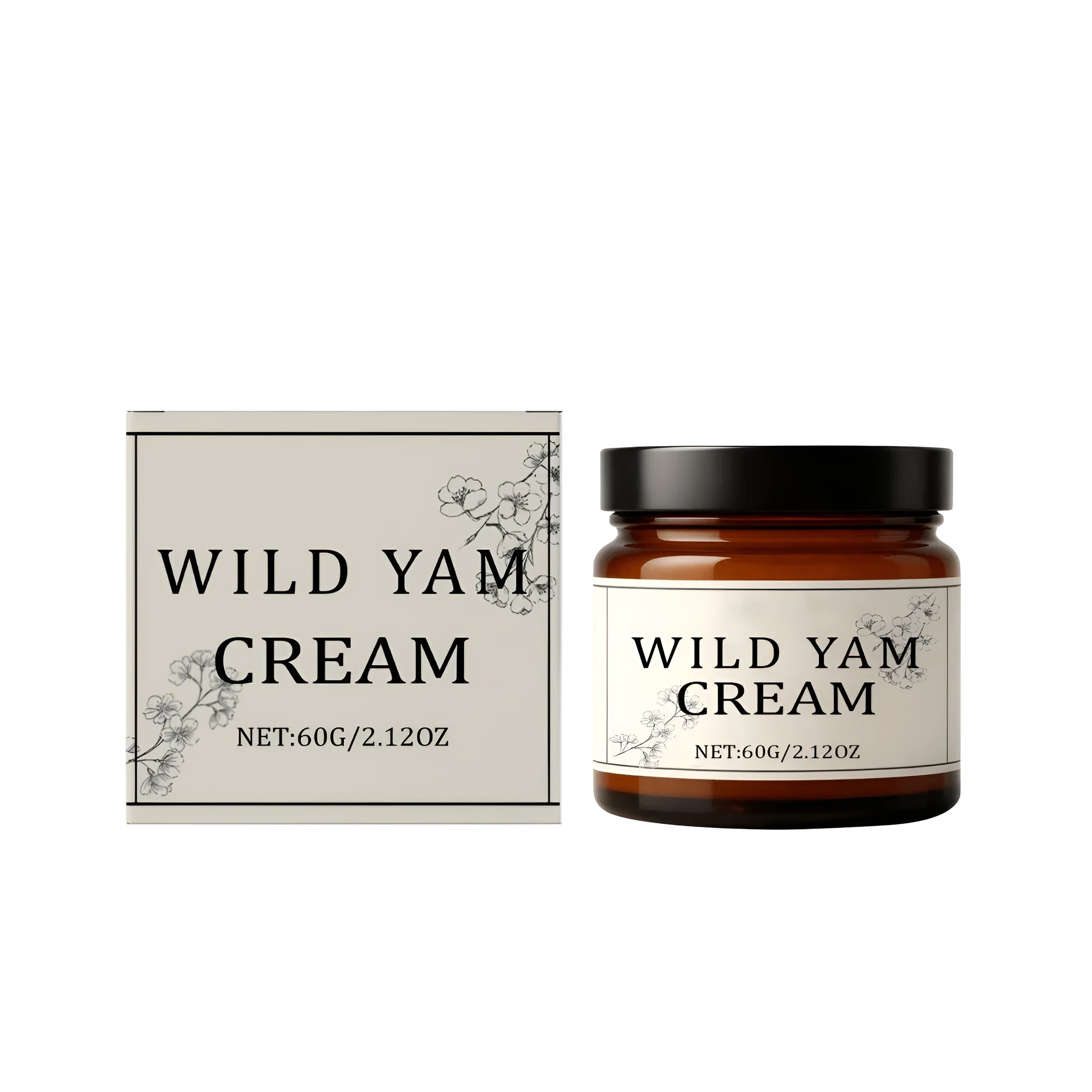 Wild Yam Balance Cream 60g jar with yam root extract and vitamin E formulation