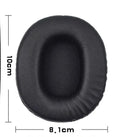 Black soft PU leather replacement headphone covers designed for Sony 1R model ear cushions.