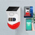Solar alarm detector with infrared sensor and GSM wireless communication for outdoor security