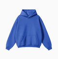 Men's loose fit hooded cotton sweater in multiple colours with drop-shoulder sleeves