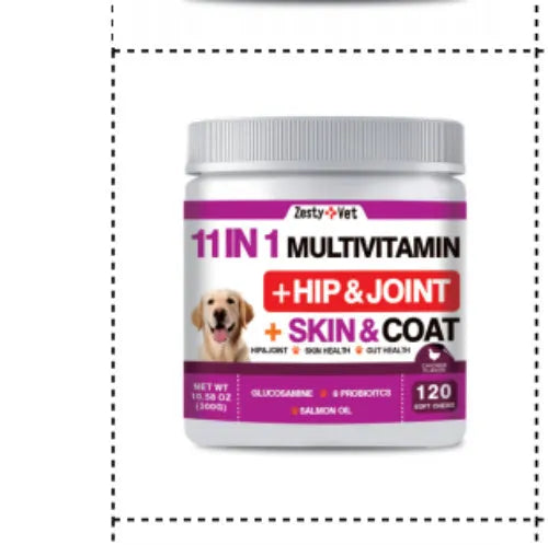 Container of health supplement capsules showing 120 count label and one of seven style options.