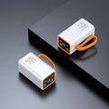 Black and white 20000 mAh fast charge portable power bank with creative design