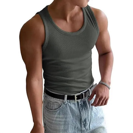 Men's tight fit round neck sport t-shirt in multiple colours for summer workouts