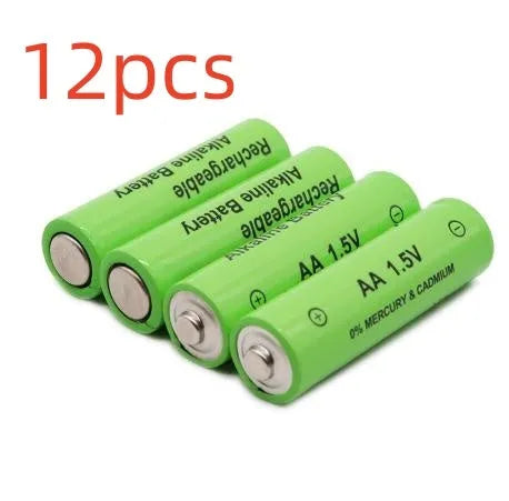 AA size 3000mAh alkaline rechargeable battery labelled 1.5V