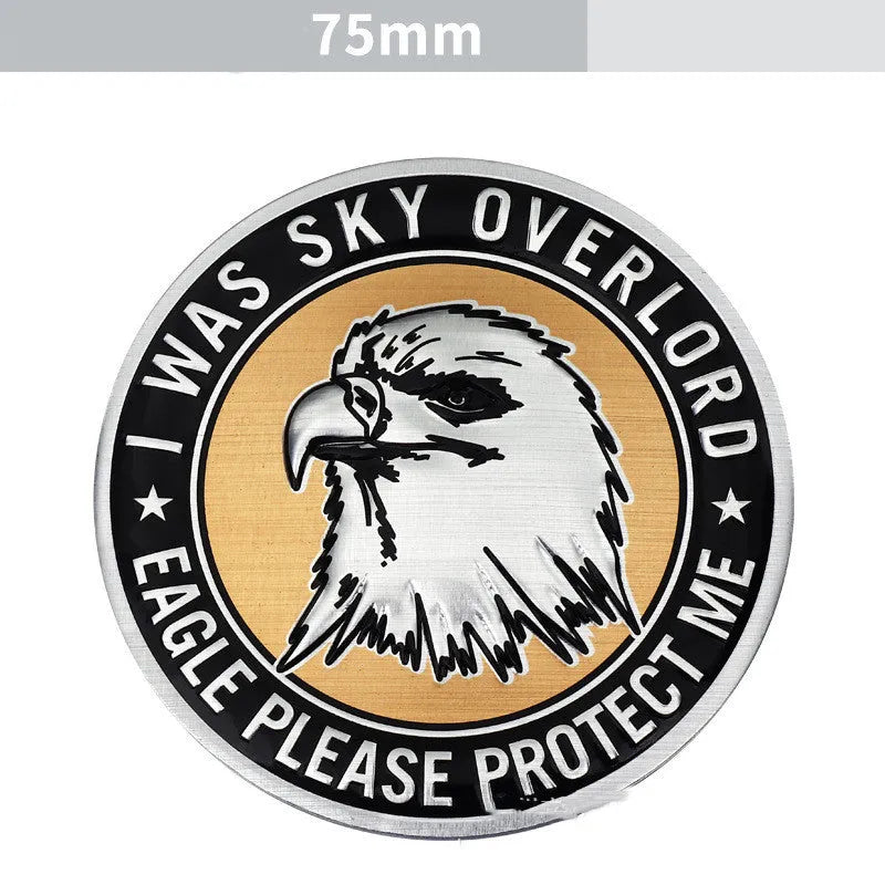 Aluminium car body sticker with animal motif for vehicle customisation