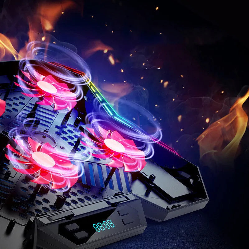 Ice Magic 6 notebook radiator with six cooling fans and USB cable