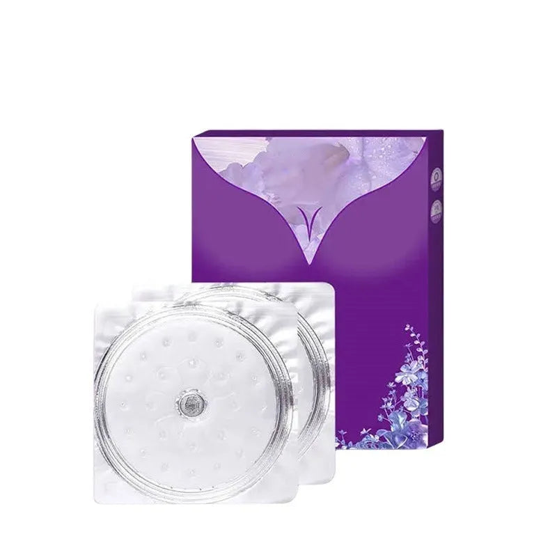 Pair of chest tightening patches for breast enhancement cosmetic application