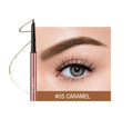 Refillable eye brow make-up pencil in colour box with six shade options shown