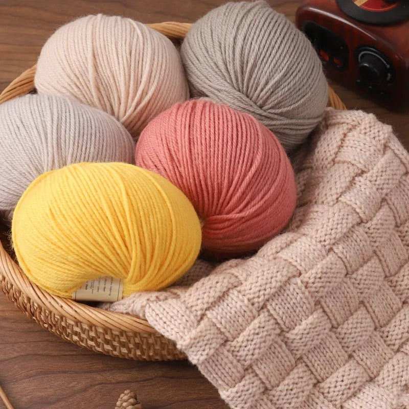 Roll of hand knitting wool thread in a chosen colour for 10mm needle projects.