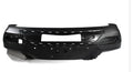 Black ABS plastic car bumper replacement panel showing front view and mounting points