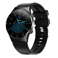 Black TPU smart watch with 1.3-inch touchscreen displaying heart rate and activity metrics