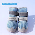 Cartoon style dog shoes in Bondi Blue colour with breathable summer design and anti-scald protection features