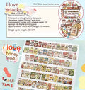 Cute cartoon character decorative sticker for haemorrhoid tape packaging on Japanese paper.