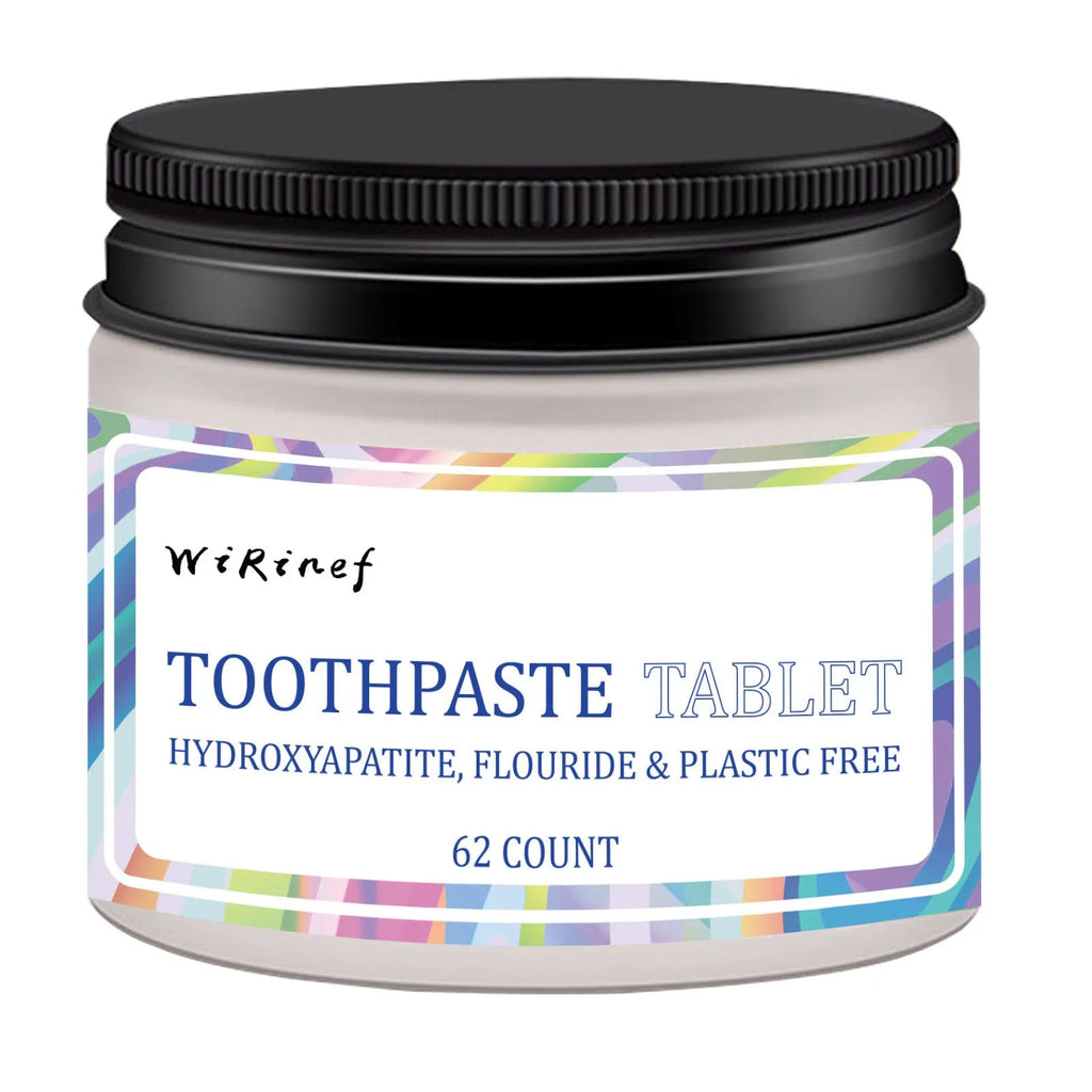 62 TP19 solid toothpaste tablets in portable disposable format for travel oral care