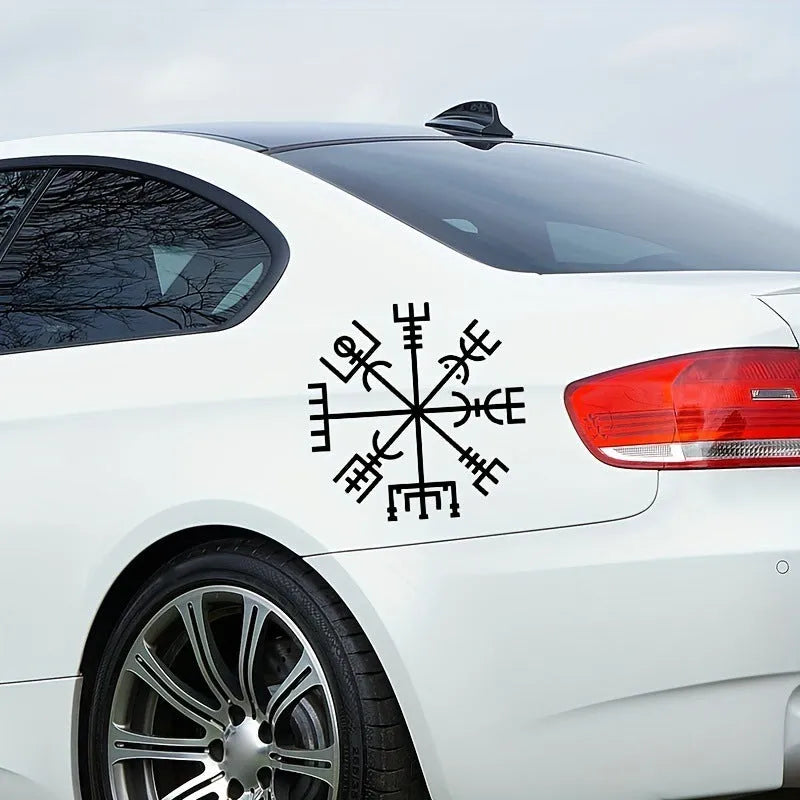 13x13cm square vinyl sticker with 'Vegetarian No Charm' text for car windows or laptops