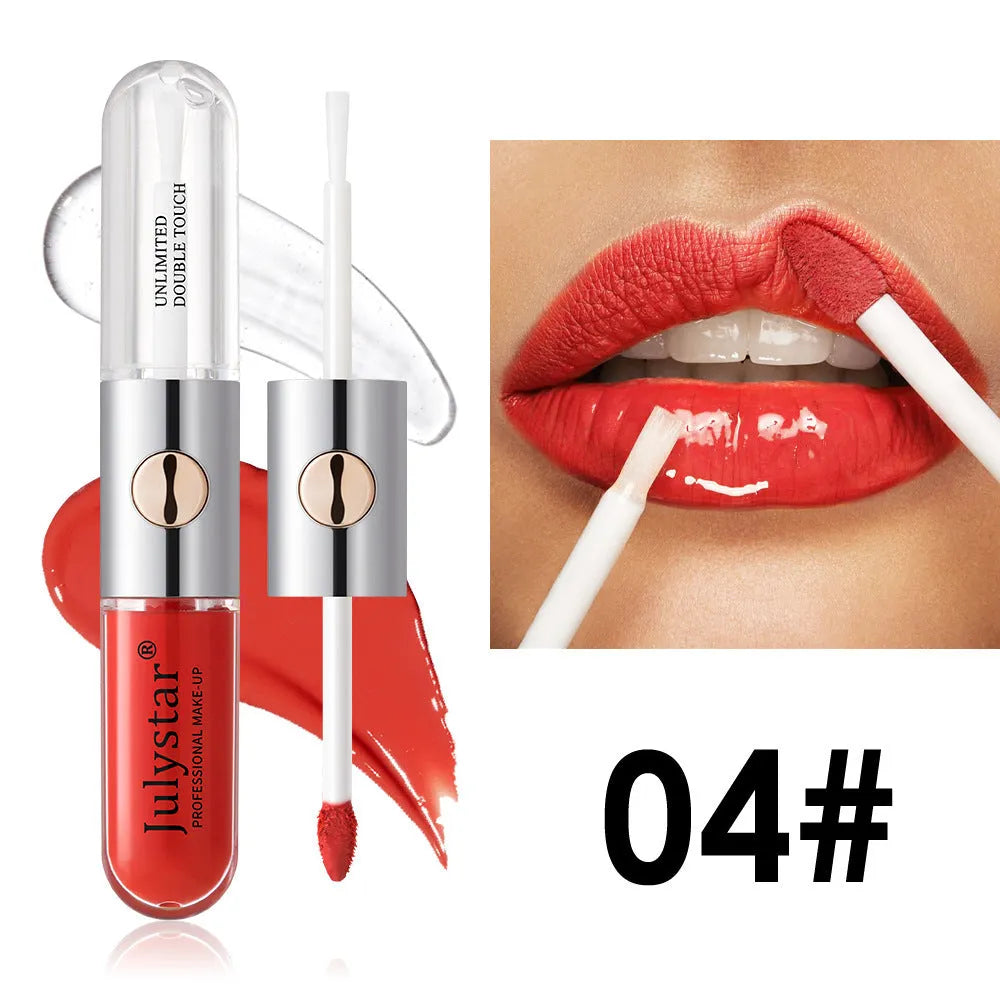 Women's lasting lip gloss tube in 6ml size with moisturising formula