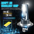 Close-up of a 12 SMD LED car fog light bulb with aluminium housing for H7 9005 H11 fitment.
