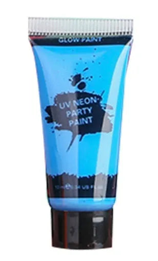 25ml squeeze bottle of neon green face and body paint, labelled as safe and non-toxic.