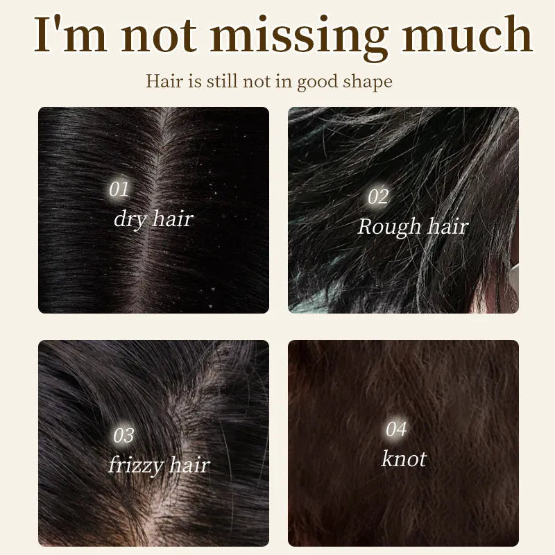 210g bottle of 10-in-1 wash-free hair conditioner for frizzy hair, moisturising and nourishing.