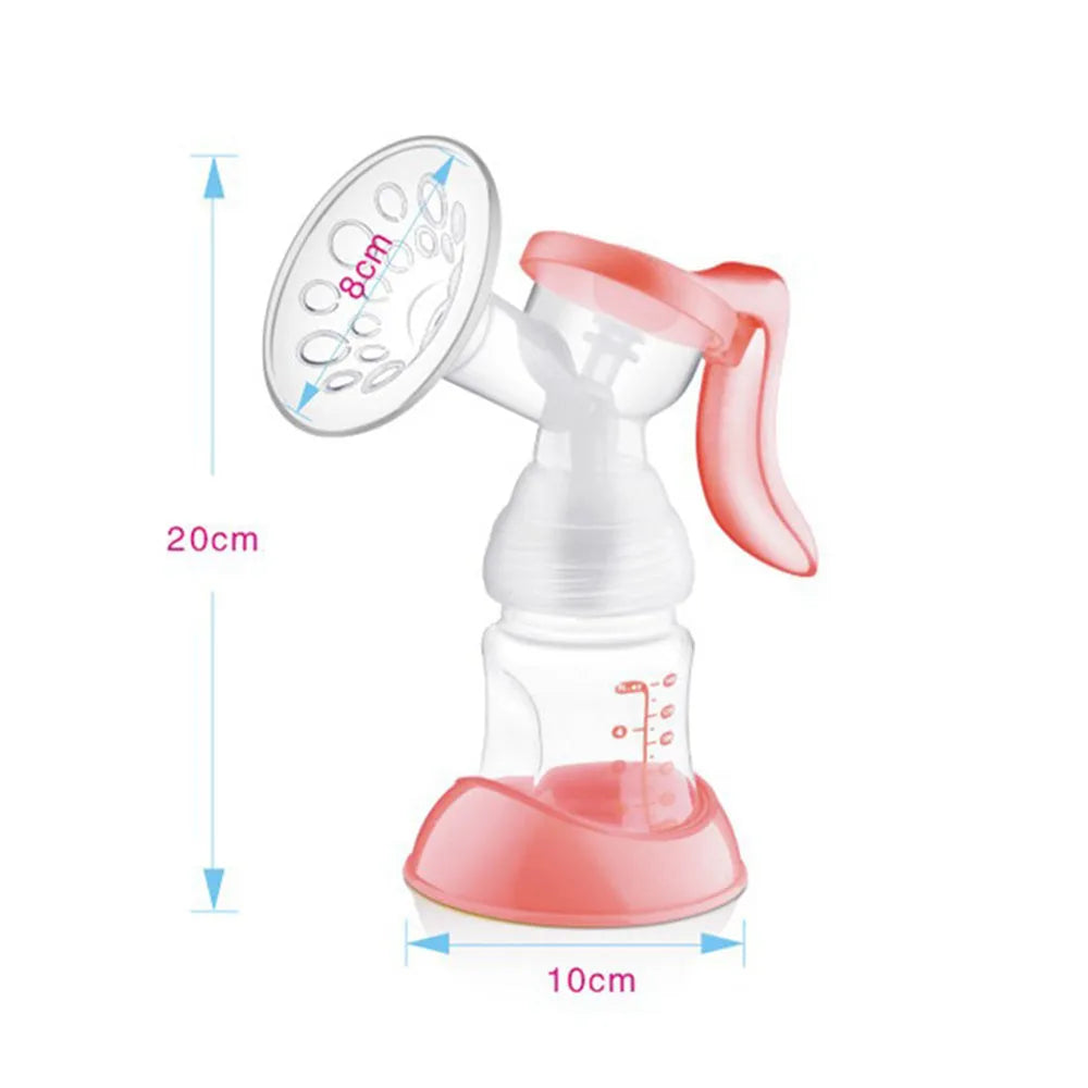 PP feeding bottle manual type 95x175mm in pink, transparent, and yellow colour options