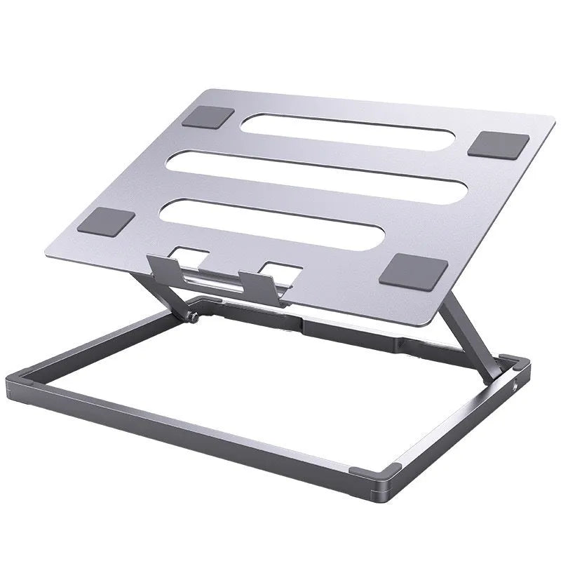 Super light aluminium alloy folding notebook cooling rack with cooling function in 270x210x18mm size