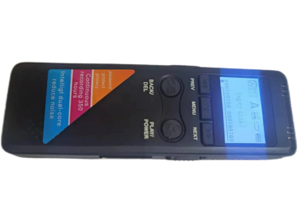 Black 32GB HD noise reduction digital recording pen with MP3 player function, zinc alloy shell