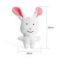 Cute animal shape plush dog chew toy in bright colour for small medium dogs and cats with squeaky sound