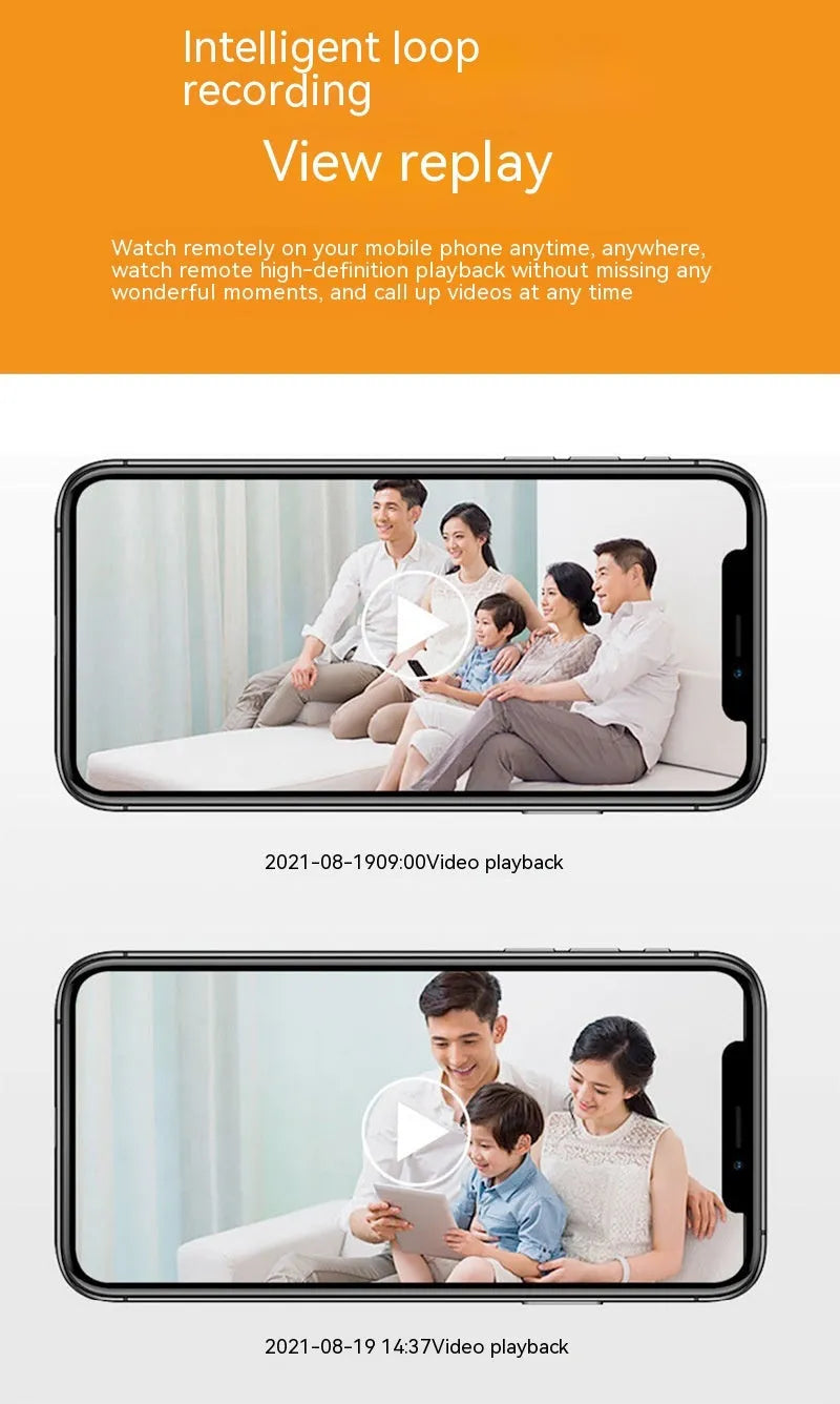 Wireless bulb security camera with 1080p HD video and full colour night vision for discreet monitoring