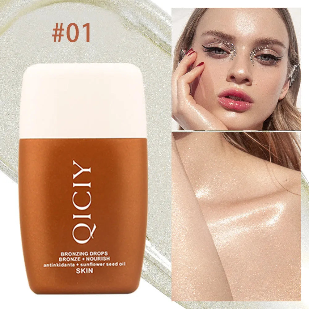 Face and body brightening contour liquid in bottle with four shade options No1 No2 No3 No4