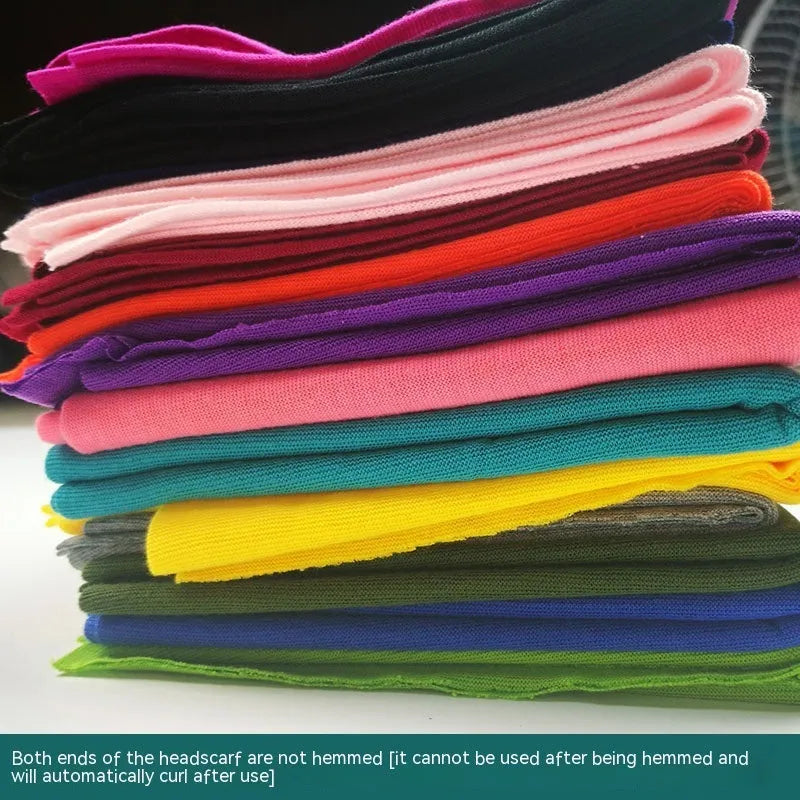 Polyester magic headscarf for outdoor sports shown in multiple colours on free size mannequin
