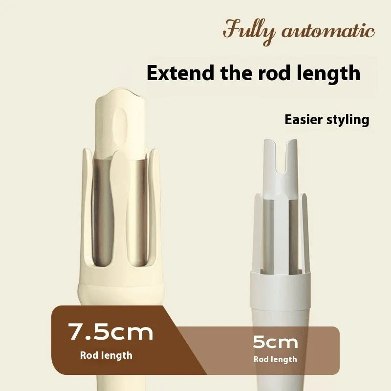 Automatic hair curler in a choice of colours with a 32mm barrel and international plug adapter.